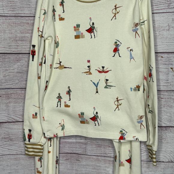 Sara Sherman Samuel West Elm Nutcracker Christmas Girls 2 Piece PJ Set Size 12 - Picture 7 of 8